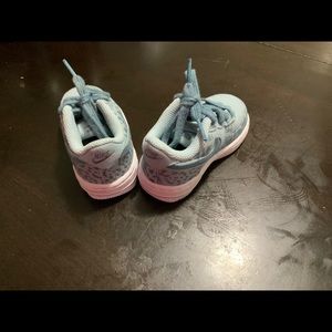 Blue Cheetah print toddler sneakers